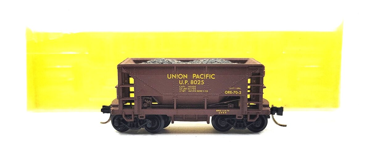 Atlas 3213 N Scale Union Pacific 70 Ton Ore Car #8025 LN