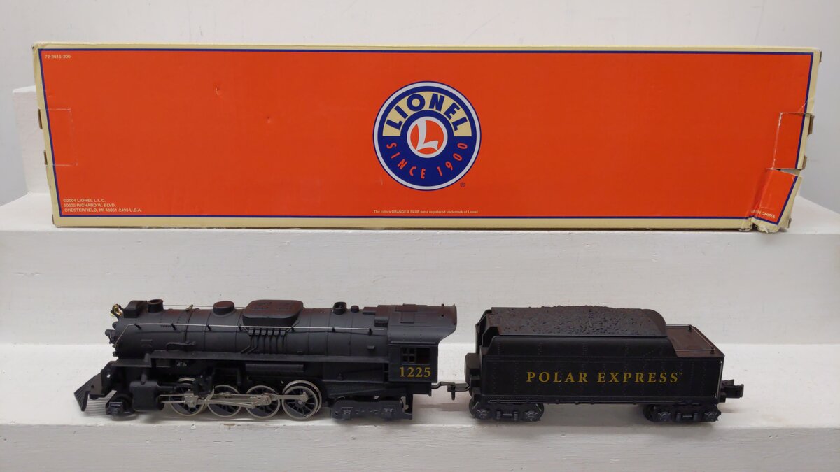 Lionel 6-28649 O Polar Express 2-8-4 Berkshire Steam Locomotive & Tender #1225 EX/Box