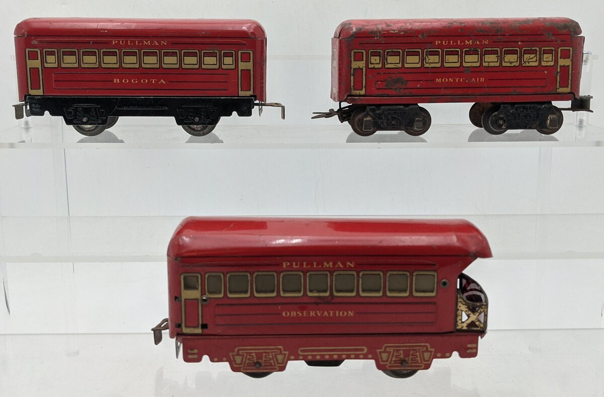 Marx Vintage Prewar O Gauge Passenger Cars [3]: Bogota, Montclair, & Observation