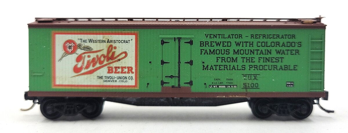 Micro-Trains 04900440 N Tivoli Beer Northern 40' Double Sheathed Reefer #5100 EX/Box