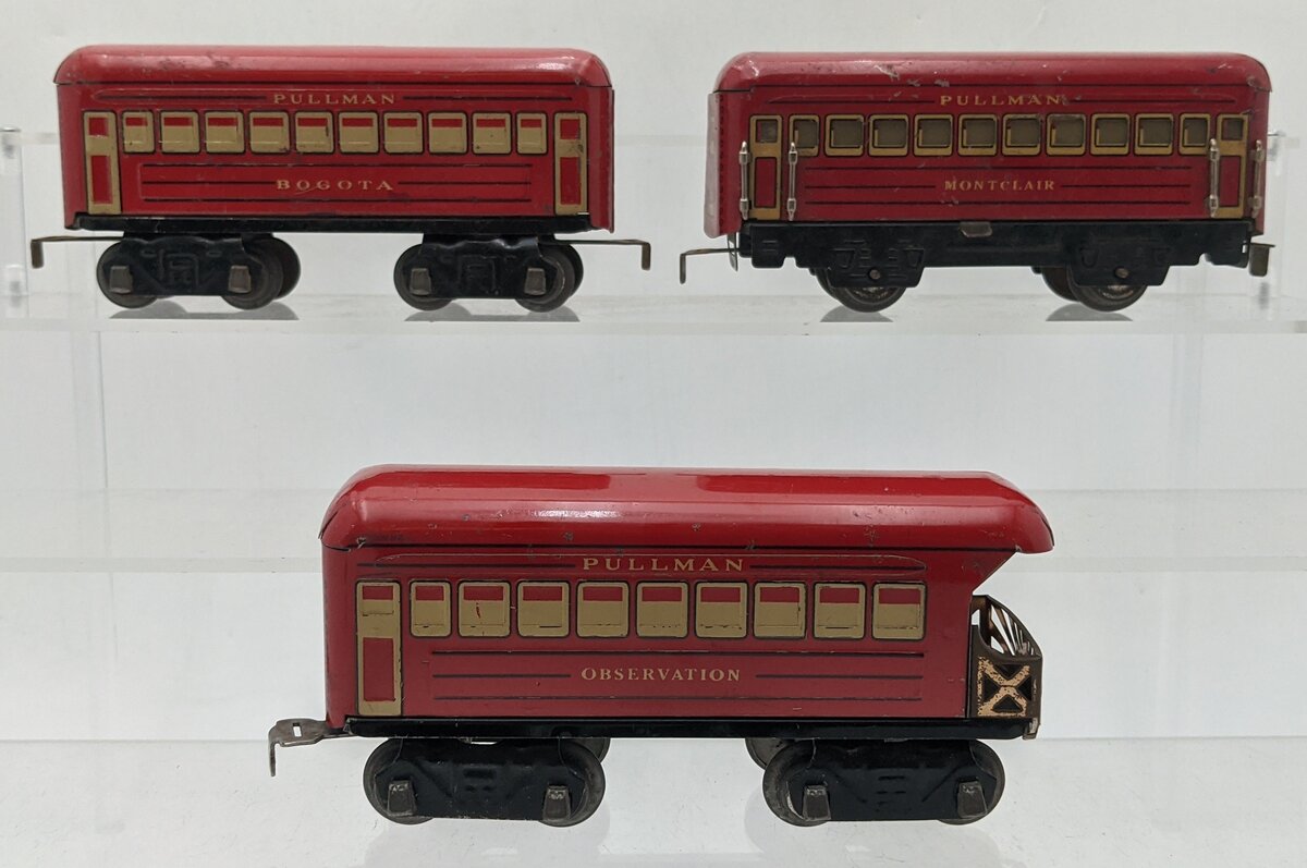 Marx Vintage Prewar O Gauge Passenger Cars [3]: Bogota, Montclair, & Observation