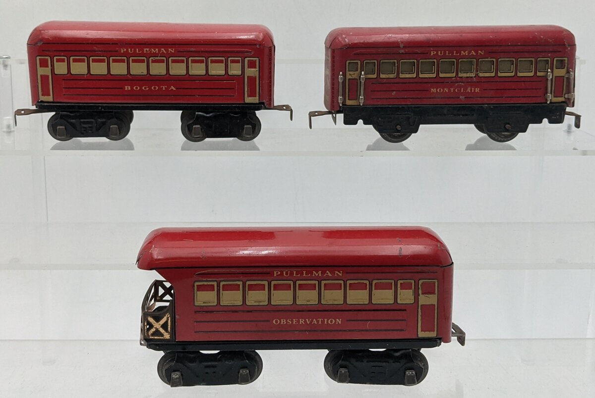 Marx Vintage Prewar O Gauge Passenger Cars [3]: Bogota, Montclair, & Observation