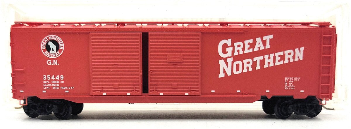 Micro-Trains 07800020 N Great Northern 50' Double Side Door Auto Boxcar #35449 LN/Box