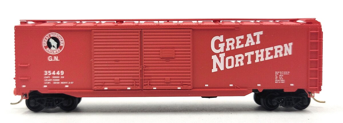 Micro-Trains 07800020 N Great Northern 50' Double Side Door Auto Boxcar #35449 LN/Box