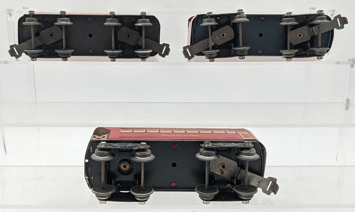 Marx Vintage Prewar O Gauge Passenger Cars [3]: Bogota, Montclair, & Observation VG