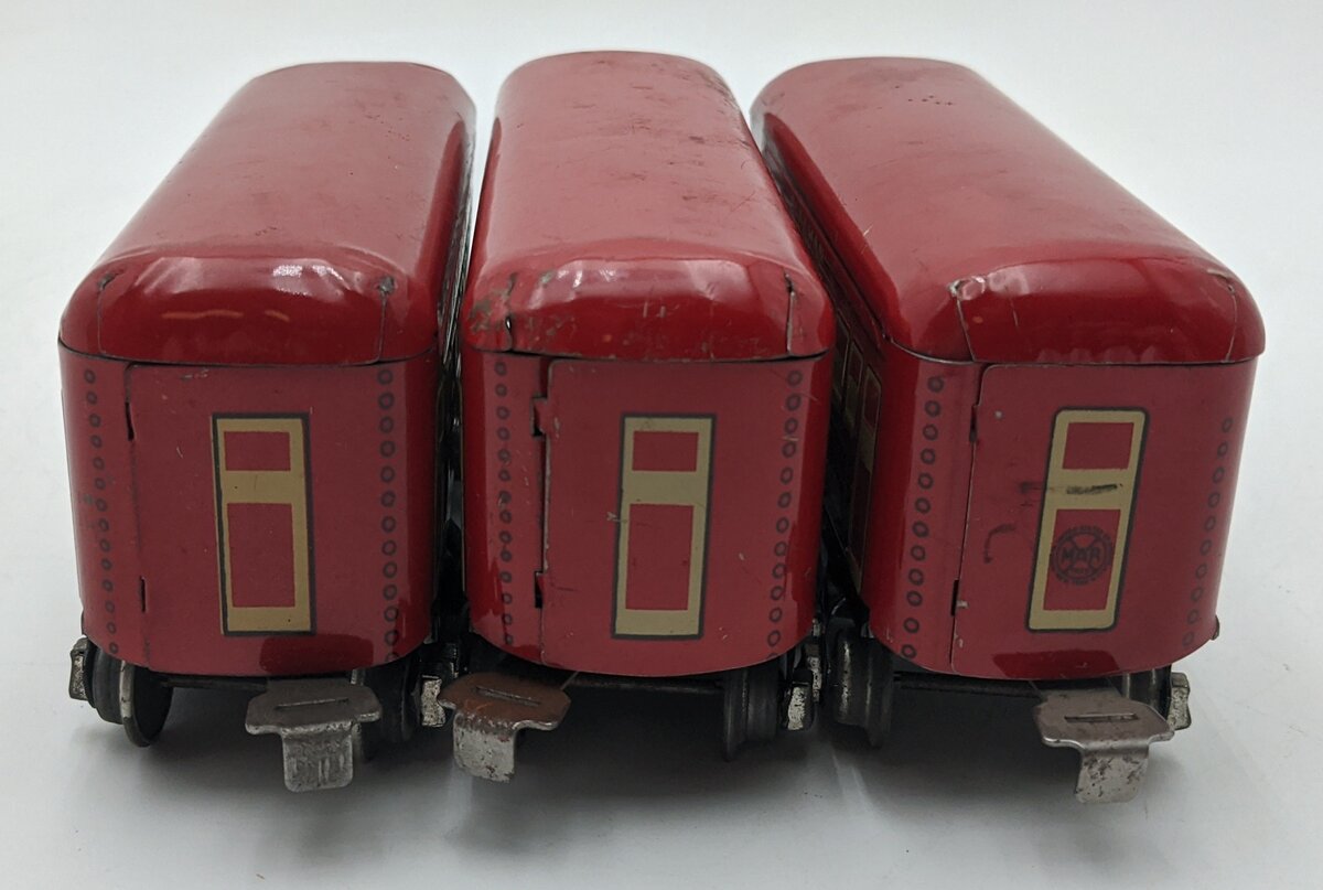 Marx Vintage Prewar O Gauge Passenger Cars [3]: Bogota, Montclair, & Observation VG
