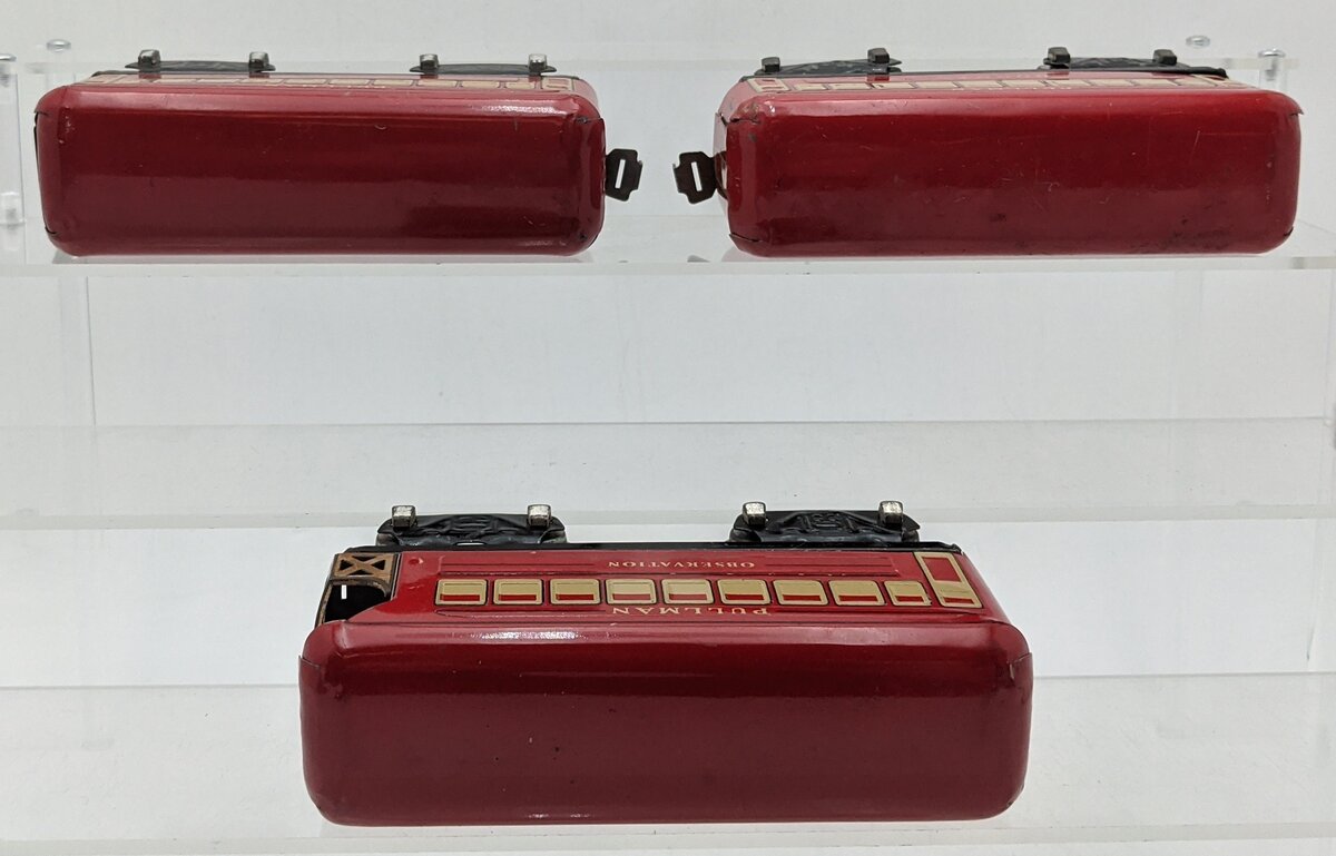 Marx Vintage Prewar O Gauge Passenger Cars [3]: Bogota, Montclair, & Observation VG