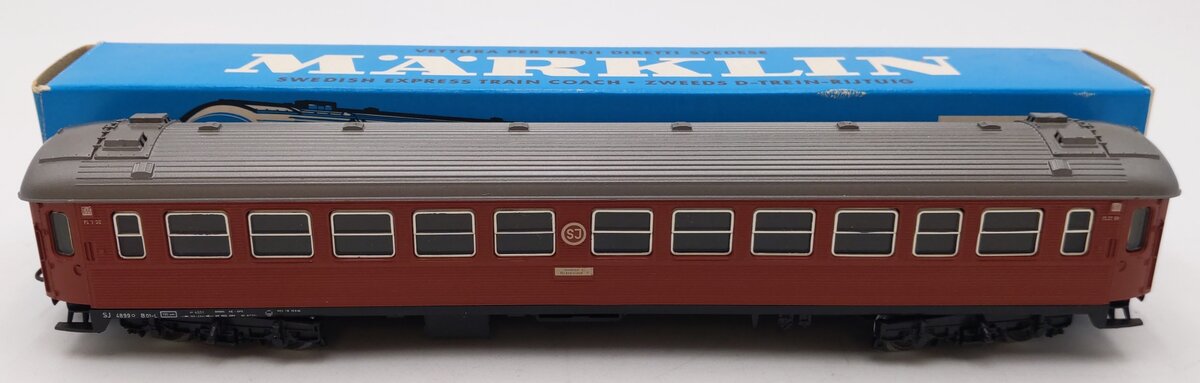 Marklin 4072 HO Scale SJ Passenger Car EX/Box