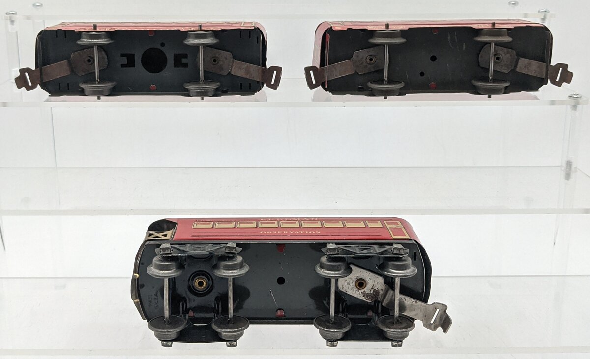 Marx Vintage Prewar O Gauge Passenger Cars [3]: Bogota, Montclair, & Observation VG