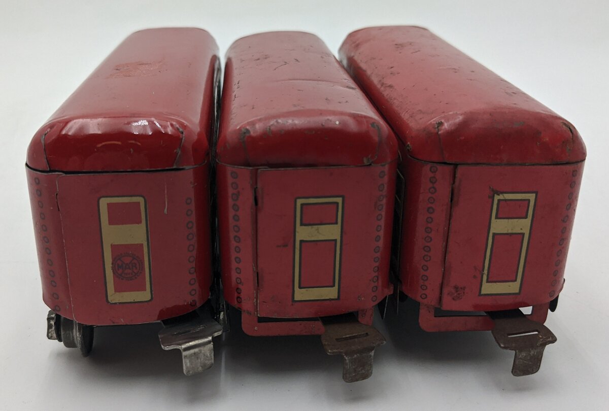 Marx Vintage Prewar O Gauge Passenger Cars [3]: Bogota, Montclair, & Observation VG
