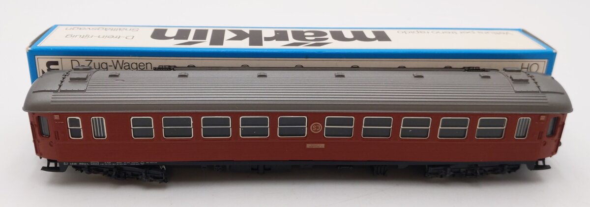 Marklin 4072 HO Scale SJ Passenger Car VG/Box