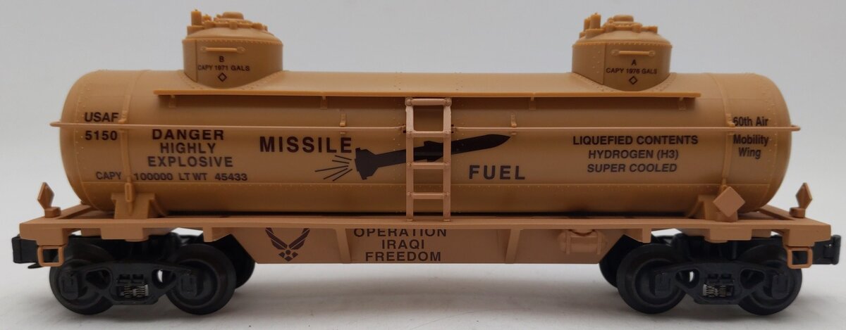 K-Line K635-8017 O Gauge Operation Iraqi Freedom Missile Fuel Tank Car EX/Box