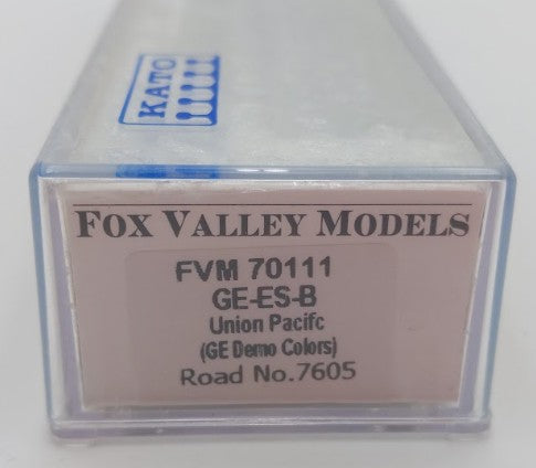 Fox Valley Models 70111 N Scale Union Pacific GE ES44AC Diesel Loco #7605 w DCC EX/Box