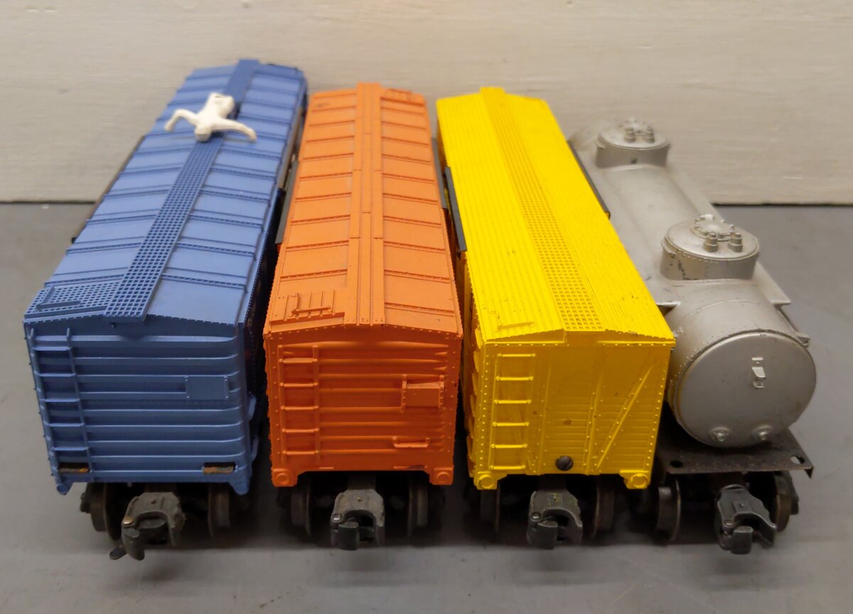 Lionel Vintage O Gauge Freight Cars: 63132, 3424, 6656, 2456 [4] VG
