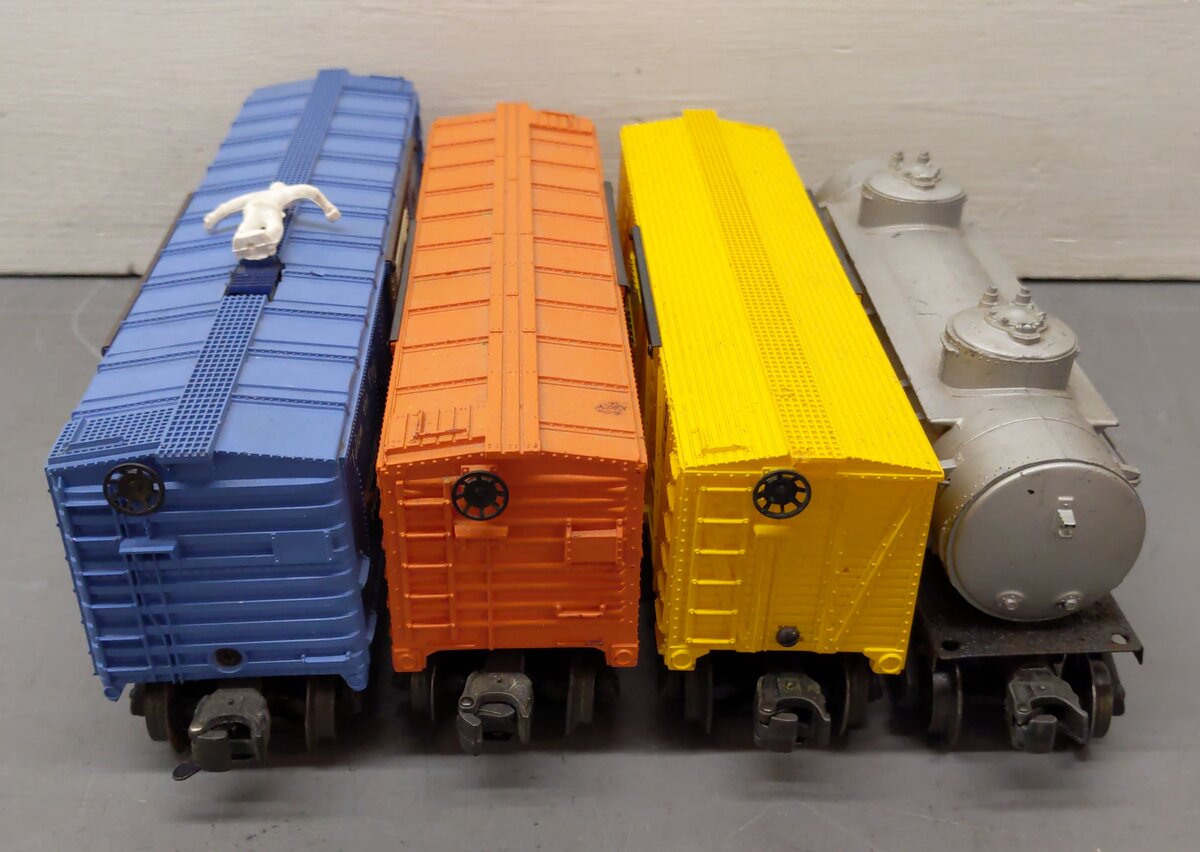 Lionel Vintage O Gauge Freight Cars: 63132, 3424, 6656, 2456 [4] VG