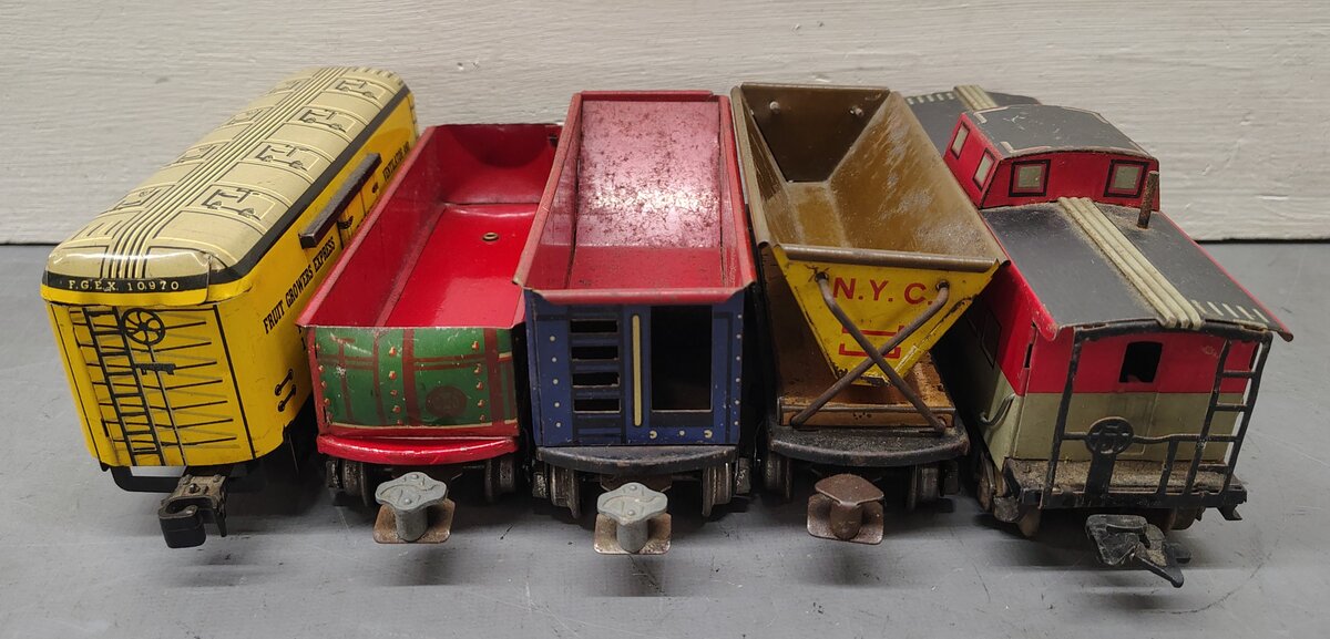 Marx Vintage O Gauge Freight Cars: 10970, 554, 552 [5] VG