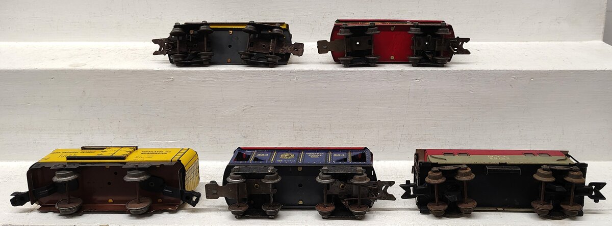 Marx Vintage O Gauge Freight Cars: 10970, 554, 552 [5] VG