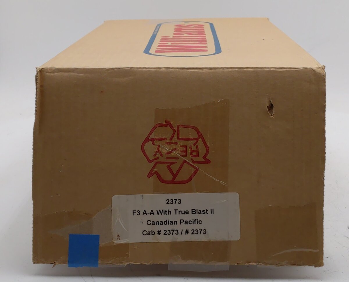 Williams 2373 O Gauge Canadian Pacific F-3 AA Diesel Locomotive Set EX/Box