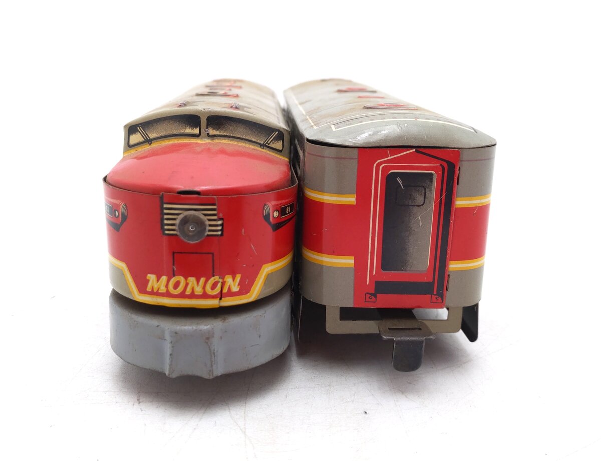 Marx 81F Vintage O Monon AB Diesel Locomotive Set VG