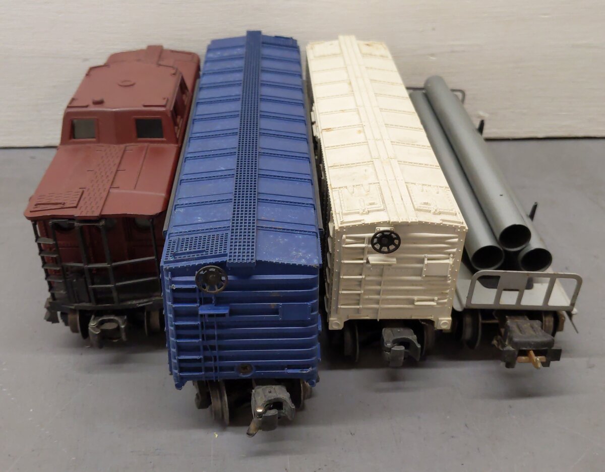 Lionel Vintage O Gauge Freight Cars: 6437, 6468, 6472, 6121 [4] EX