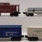 Lionel Vintage O Gauge Freight Cars: 6437, 6468, 6472, 6121 [4] EX