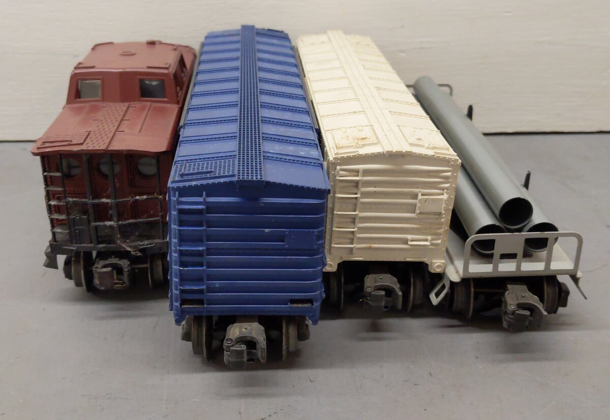 Lionel Vintage O Gauge Freight Cars: 6437, 6468, 6472, 6121 [4] EX