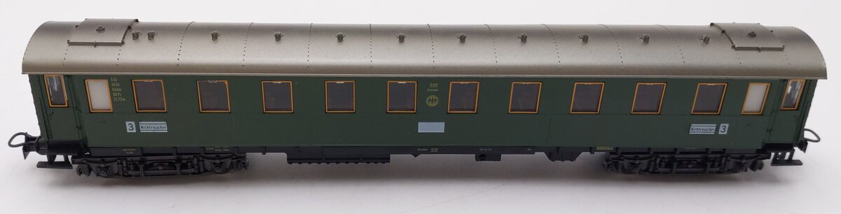 Marklin 4141 HO Scale Dresden 3rd Class Green Passenger Car #16408 EX/Box
