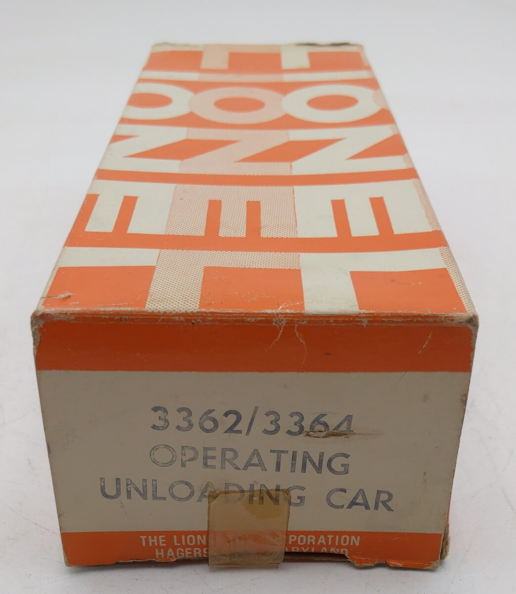 Lionel 3362/3364 Vintage O Gauge Orange Hagerstown Empty Box VG/Box