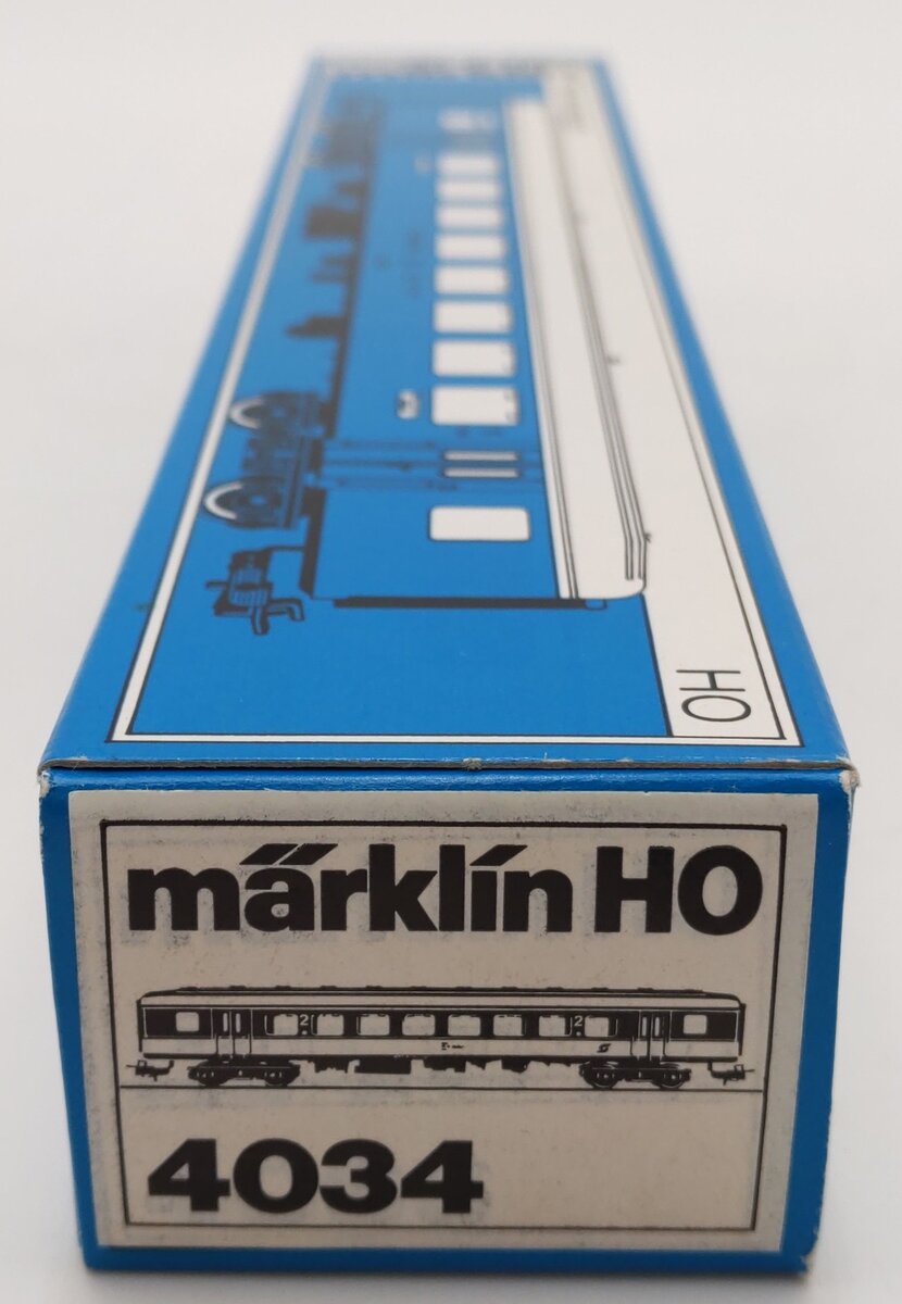 Marklin 4034 HO Scale SBB CFF Passenger Car EX/Box