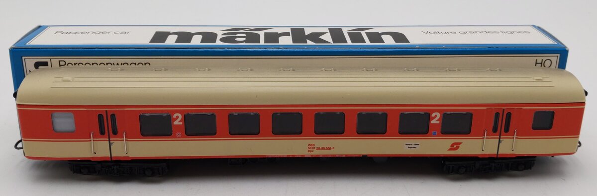 Marklin 4034 HO Scale SBB CFF Passenger Car EX/Box