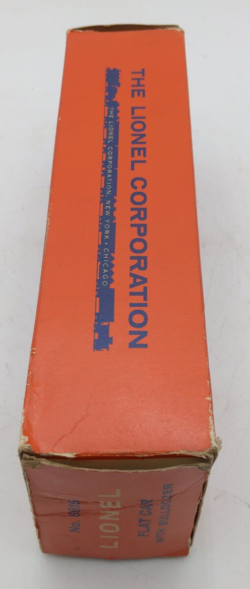 Lionel 6816 O Vintage Flatcar w/Bulldozer Empty Box Only VG/Box