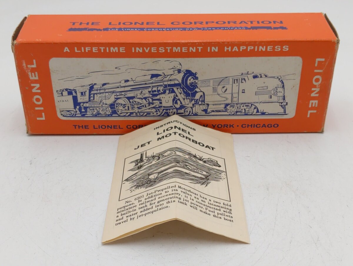Lionel 6501 Vintage O Empty Box VG/Box