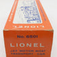 Lionel 6501 Vintage O Empty Box VG/Box