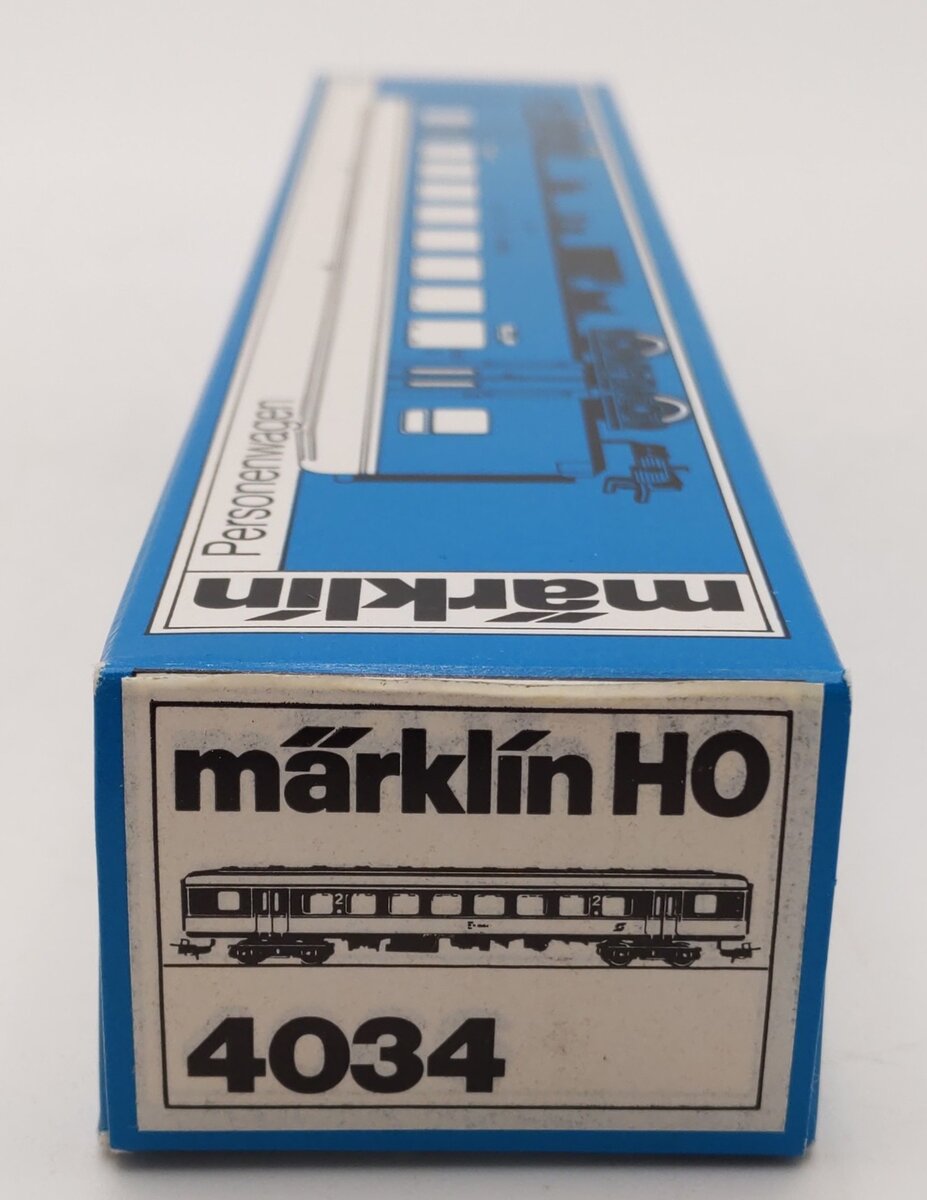 Marklin 4034 HO Scale SBB CFF Passenger Car EX/Box
