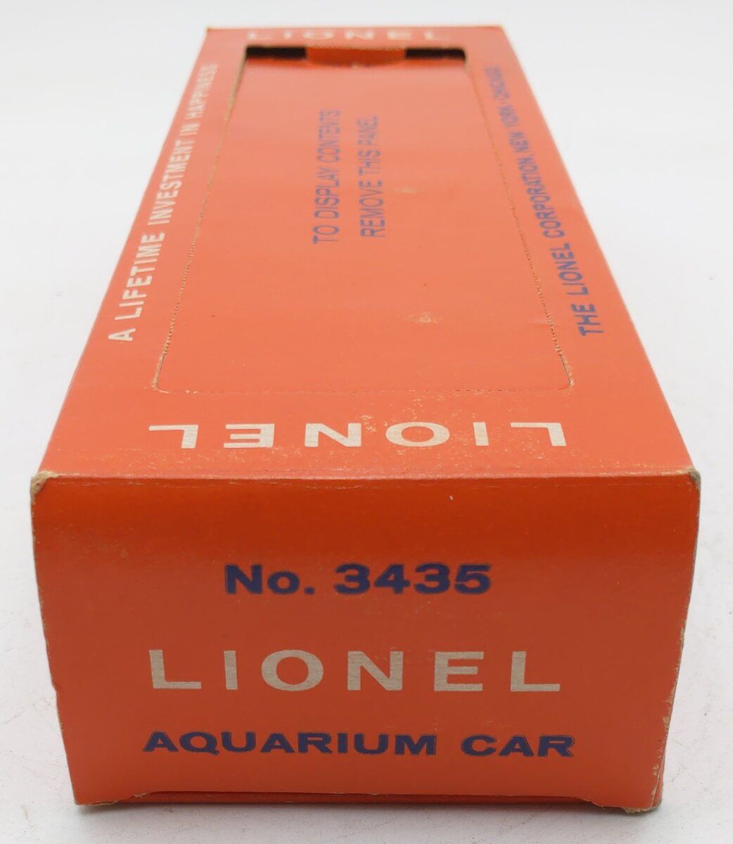 Lionel 3435 Vintage O Operating Aquarium Car Empty Box Only VG/Box