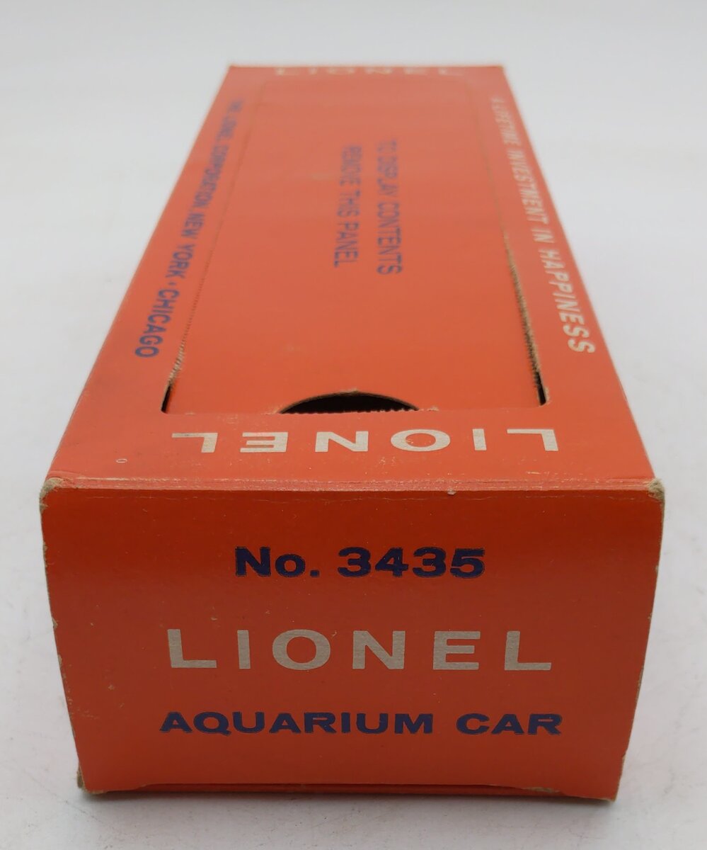 Lionel 3435 Vintage O Operating Aquarium Car Empty Box Only VG/Box