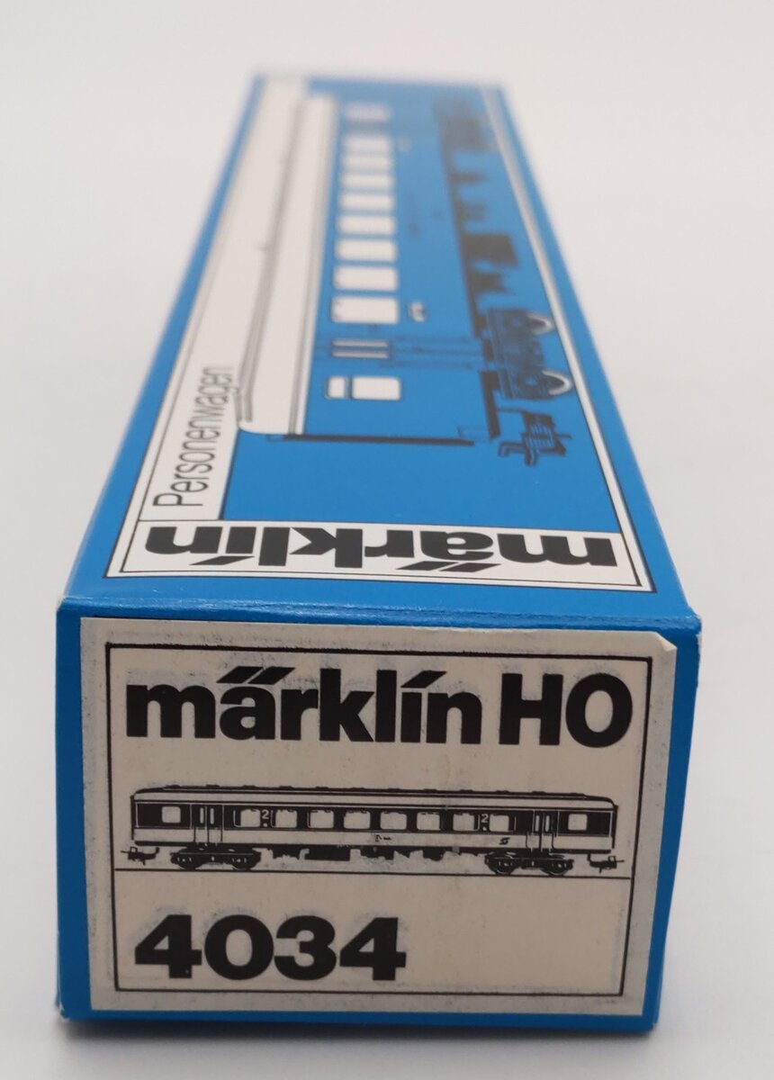 Marklin 4034 HO Scale SBB CFF Passenger Car EX/Box