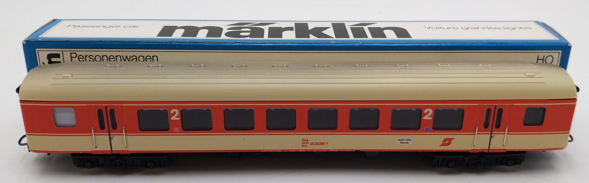 Marklin 4034 HO Scale SBB CFF Passenger Car EX/Box