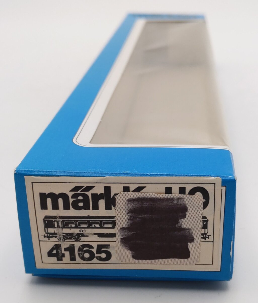 Marklin 4165 HO Scale 2nd Class Intercity Passenger Car #50 84 20-70-813-5 EX/Box