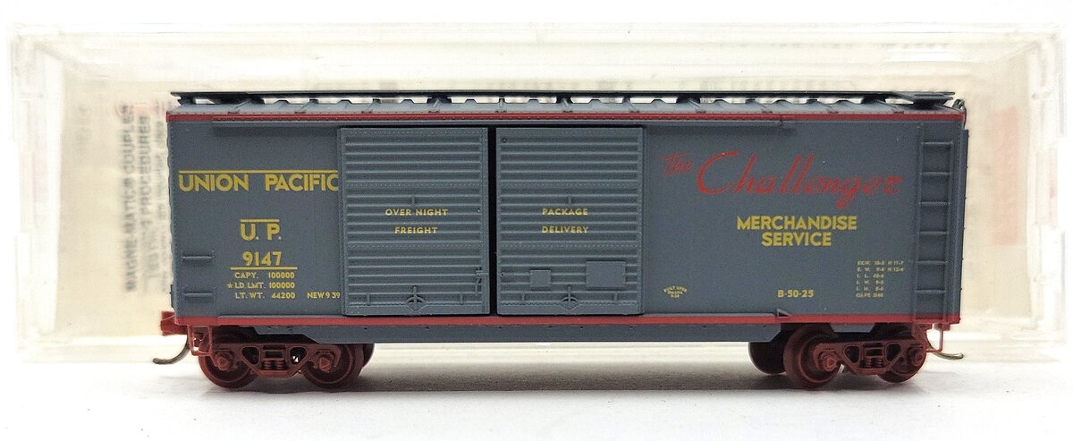 Micro-Trains 02300230 N Union Pacific 40' Standard Double Door Boxcar #9147 LN/Box