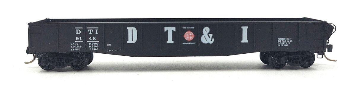 Micro-Trains 04600140 N Scale DT&I 50' Fishbelly Side Gondola #9148 w Drop Ends EX/Box