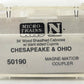 Micro-Trains 05000190 N C&O 34' Wooden Sheathed Cupola Caboose #90061 EX/Box