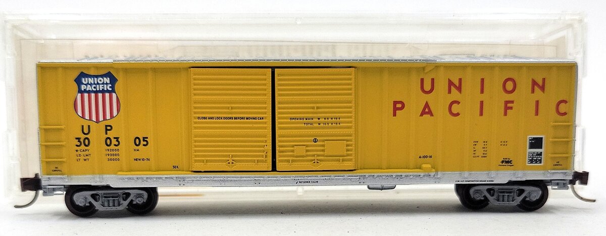 Micro-Trains 03000180 N Union Pacific 50' Double Door Rib Side Boxcar #300305 LN/Box