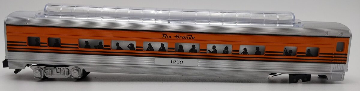 American Flyer 6-49943 S Gauge Rio Grand Streamliner Full Vista Dome Car #1253 VG/Box