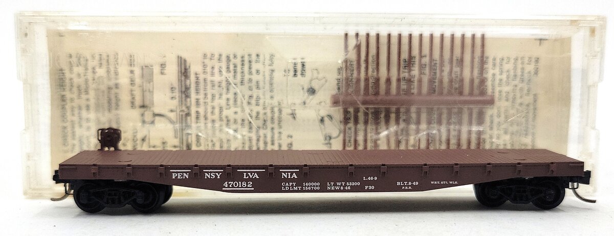 Micro-Trains 04500140 N Pennsylvania 50' Fishbelly Side Flatcar #470182 EX/Box