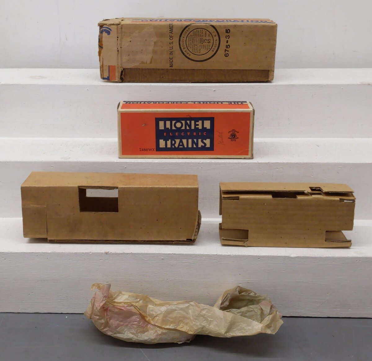 Lionel 2025 Vintage O 2-6-2 Diecast Steam Locomotive w/2466WX Tender Box Only VG/Box