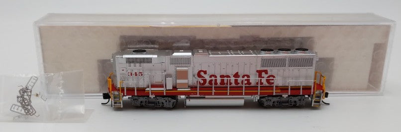 Fox Valley Models 70604 N Scale ATSF GP60B Diesel Locomotive #345 with DCC EX/Box