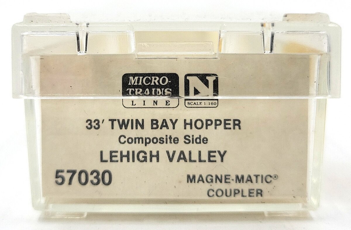Micro-Trains 05700030 N Lehigh Valley 33' Twin Bay Composite Side Hopper #14231 LN/Box