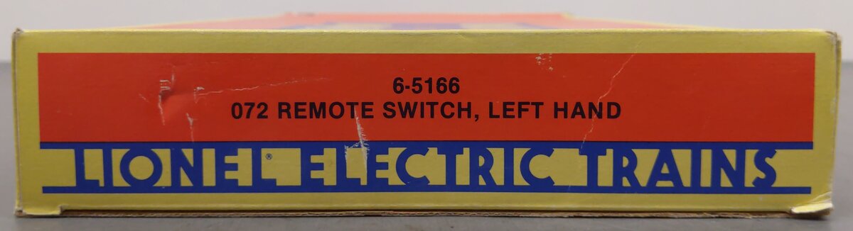 Lionel 6-5166 O Gauge O72 Left Hand Remote Switch/Turnout EX/Box