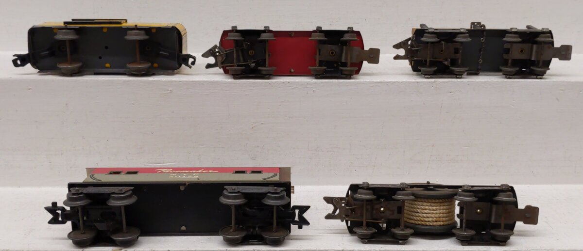 Marx Vintage O Gauge Freight Cars: 10972, 553, 20124, 566 [5] EX